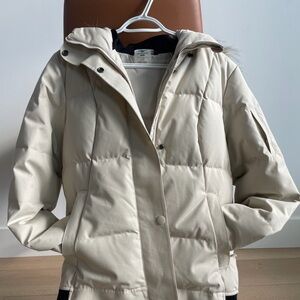 Woods Women's Cream Puffer Jacket